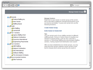 Manage Vendor Groups